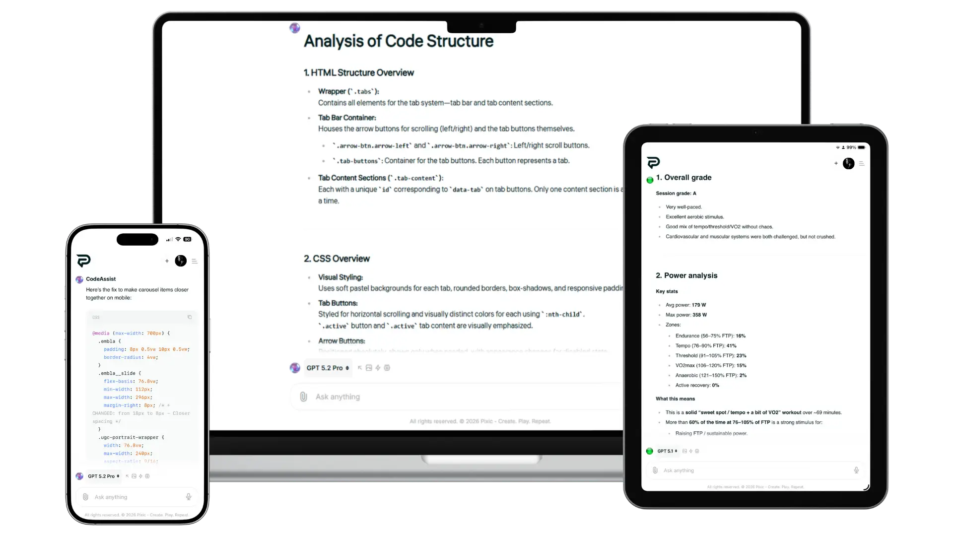 Pixic Chat Assistant cross-device