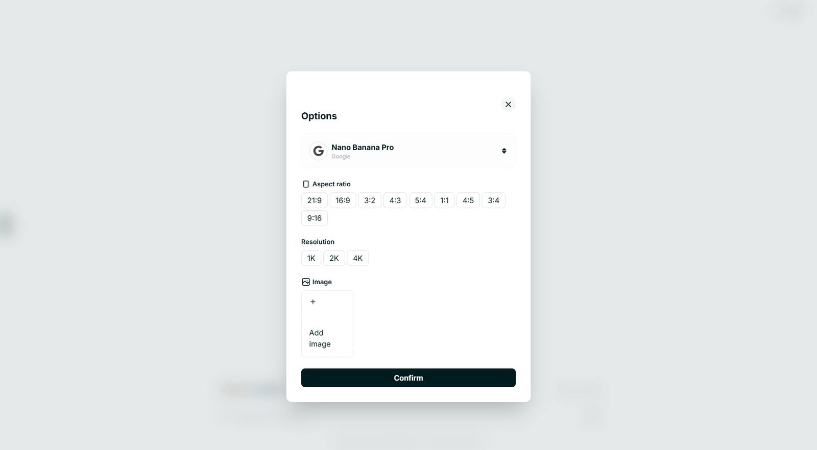 Pixic Imagen model selection